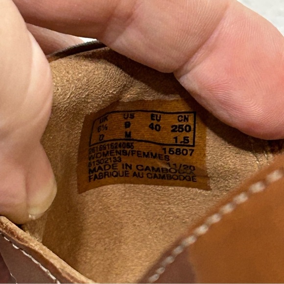 Clarks Unstructured Leather Appley Strap Sandals Womens Size 9 Brown - Picture 9 of 12